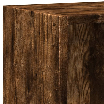 vidaXL Bücherregal Räuchereiche 60x24x76 cm Holzwerkstoff