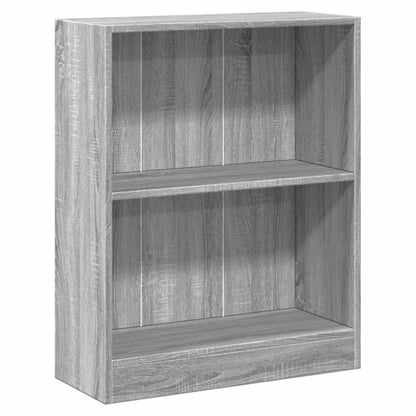 vidaXL Bücherregal Grau Sonoma 60x24x76 cm Holzwerkstoff