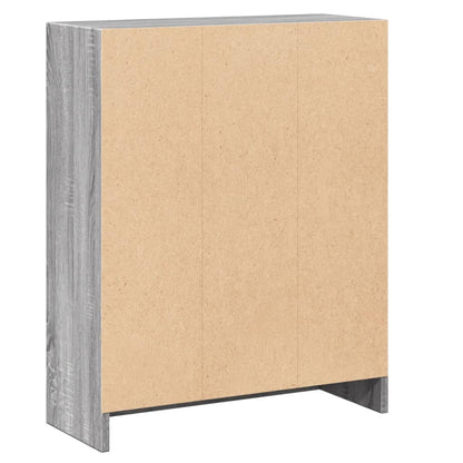 vidaXL Bücherregal Grau Sonoma 60x24x76 cm Holzwerkstoff