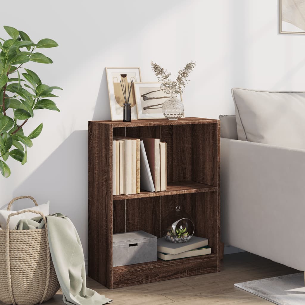 vidaXL Bücherregal Braun Eichen-Optik 60x24x76 cm Holzwerkstoff