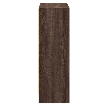 vidaXL Bücherregal Braun Eichen-Optik 60x24x76 cm Holzwerkstoff