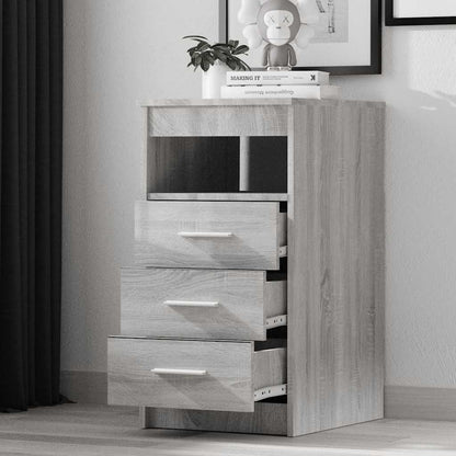 vidaXL Commode de tiroirs gris Sonoma 40x50x76 cm bois d'ingénierie