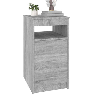 vidaXL Commode de tiroirs gris Sonoma 40x50x76 cm bois d'ingénierie
