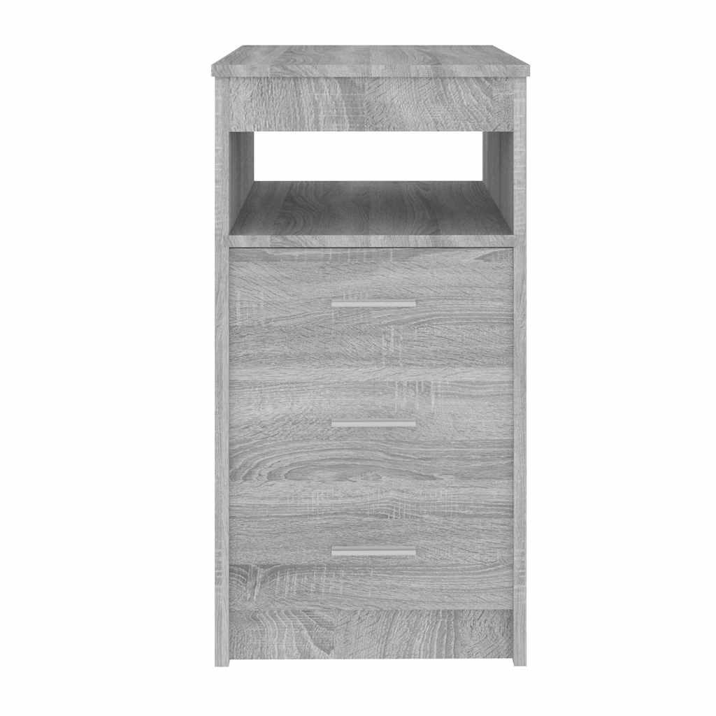 vidaXL Commode de tiroirs gris Sonoma 40x50x76 cm bois d'ingénierie