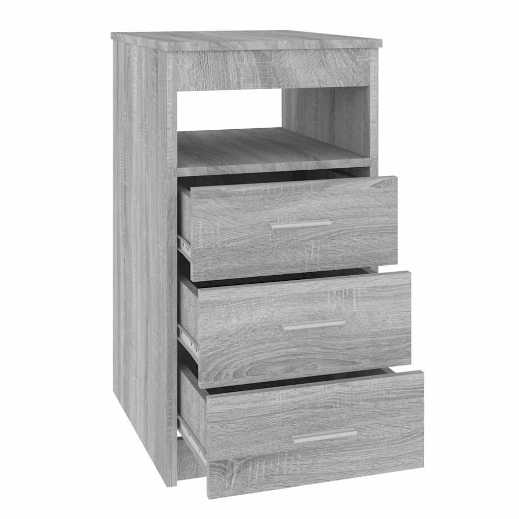 vidaXL Commode de tiroirs gris Sonoma 40x50x76 cm bois d'ingénierie