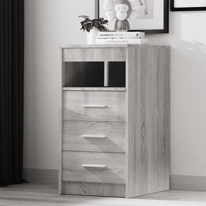 vidaXL Commode de tiroirs gris Sonoma 40x50x76 cm bois d'ingénierie