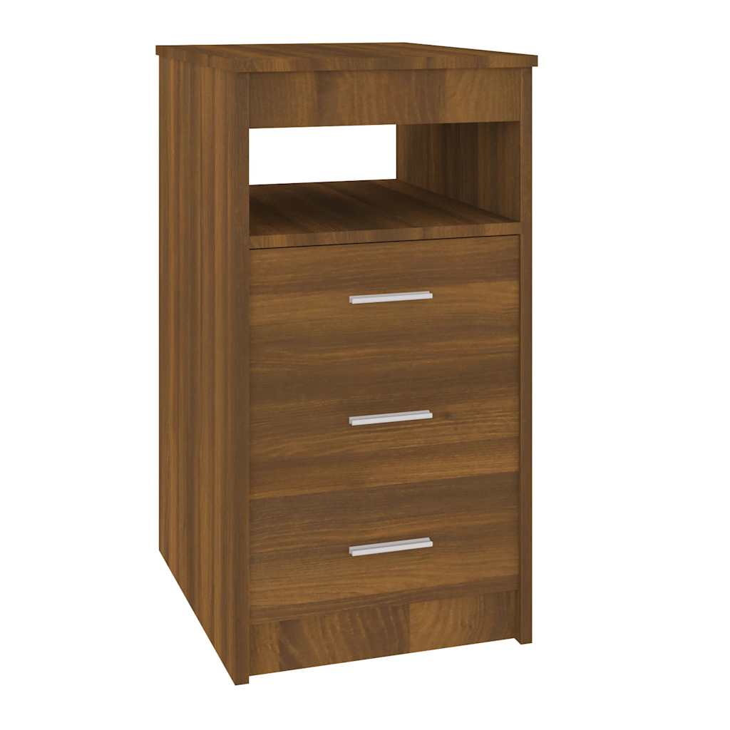 vidaXL Commode de rangement à tiroirs imitation chêne marron 40x50x76 cm