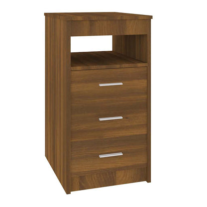 vidaXL Commode de rangement à tiroirs imitation chêne marron 40x50x76 cm