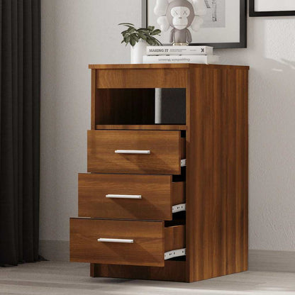 vidaXL Commode de rangement à tiroirs imitation chêne marron 40x50x76 cm