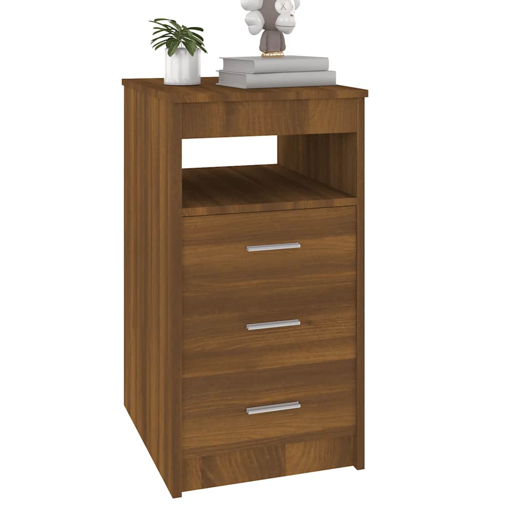 vidaXL Commode de rangement à tiroirs imitation chêne marron 40x50x76 cm