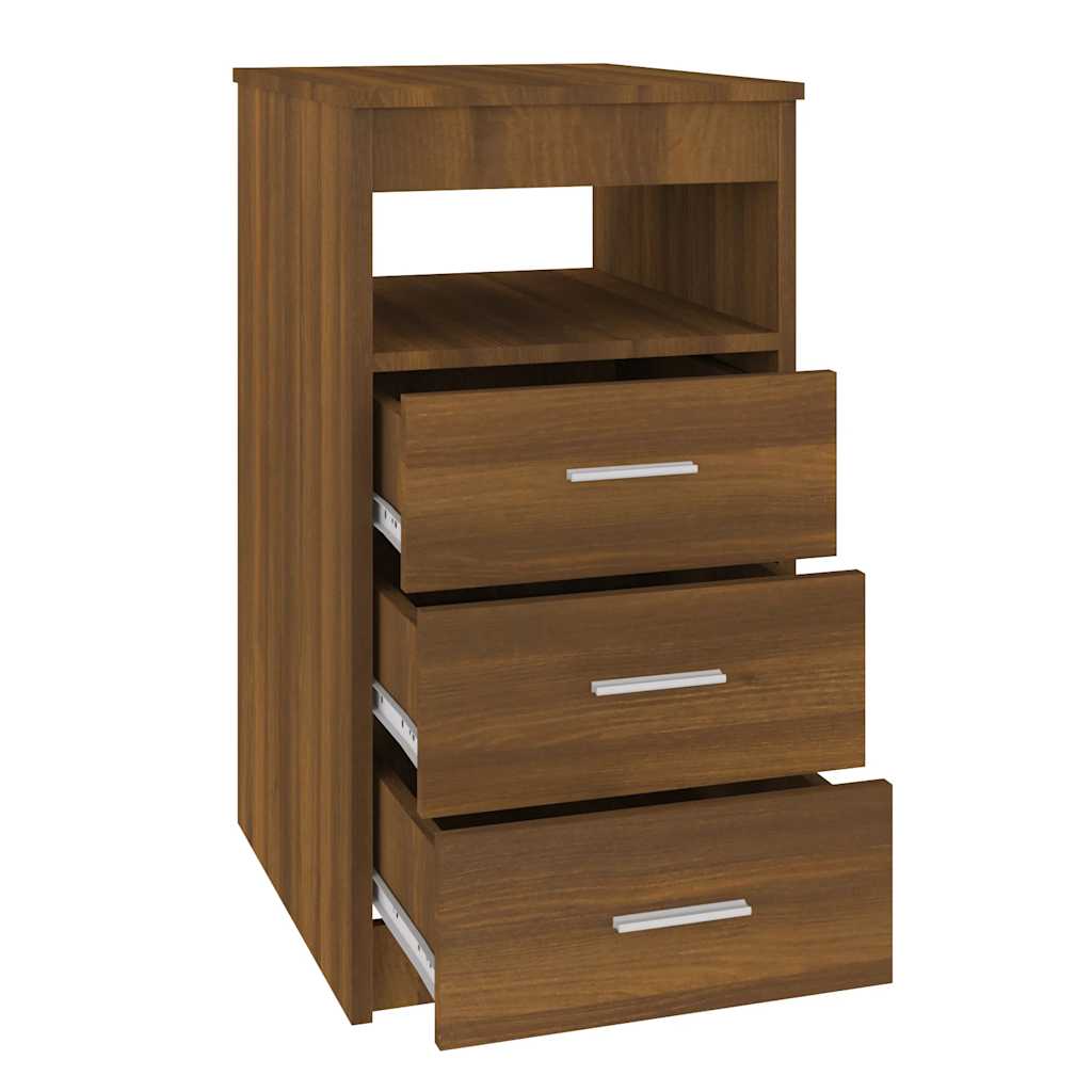 vidaXL Commode de rangement à tiroirs imitation chêne marron 40x50x76 cm