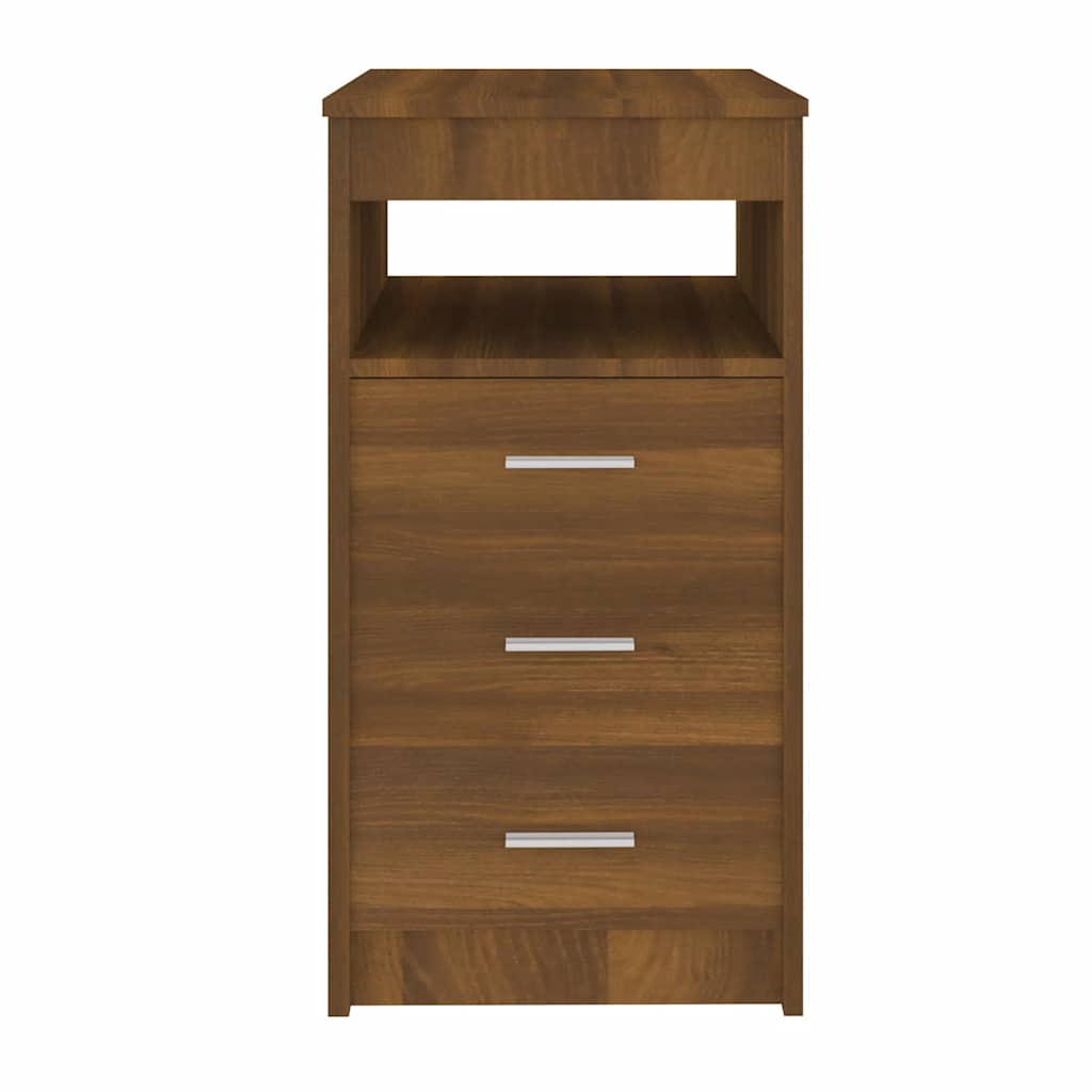 vidaXL Commode de rangement à tiroirs imitation chêne marron 40x50x76 cm