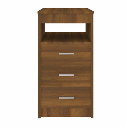 vidaXL Commode de rangement à tiroirs imitation chêne marron 40x50x76 cm