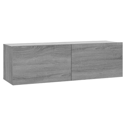 vidaXL Meuble TV mural gris Sonoma 100x30x30 cm en bois d'ingénierie
