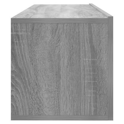 vidaXL Meuble TV mural gris Sonoma 100x30x30 cm en bois d'ingénierie