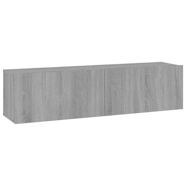 Meuble TV mural vidaXL Gris Sonoma 120x30x30 cm Bois d'ingénierie
