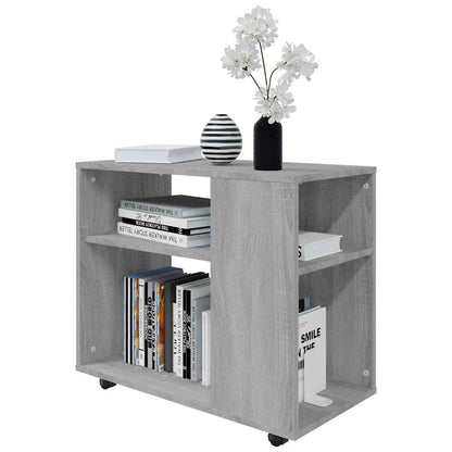 vidaXL Table d'appoint Gris Sonoma 70x35x55 cm Bois d'ingénierie