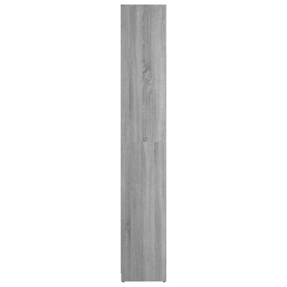 vidaXL Badezimmerschrank Grau Sonoma 30x30x183,5 cm Holzwerkstoff
