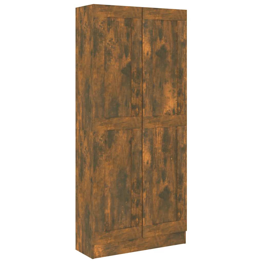 vidaXL Bibliothèque chêne fumé 82,5x30,5x185,5 cm Aggloméré