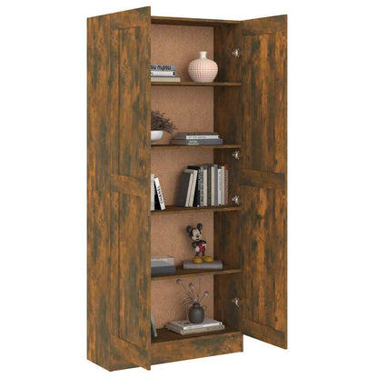 vidaXL Bibliothèque chêne fumé 82,5x30,5x185,5 cm Aggloméré