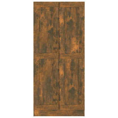 vidaXL Bibliothèque chêne fumé 82,5x30,5x185,5 cm Aggloméré