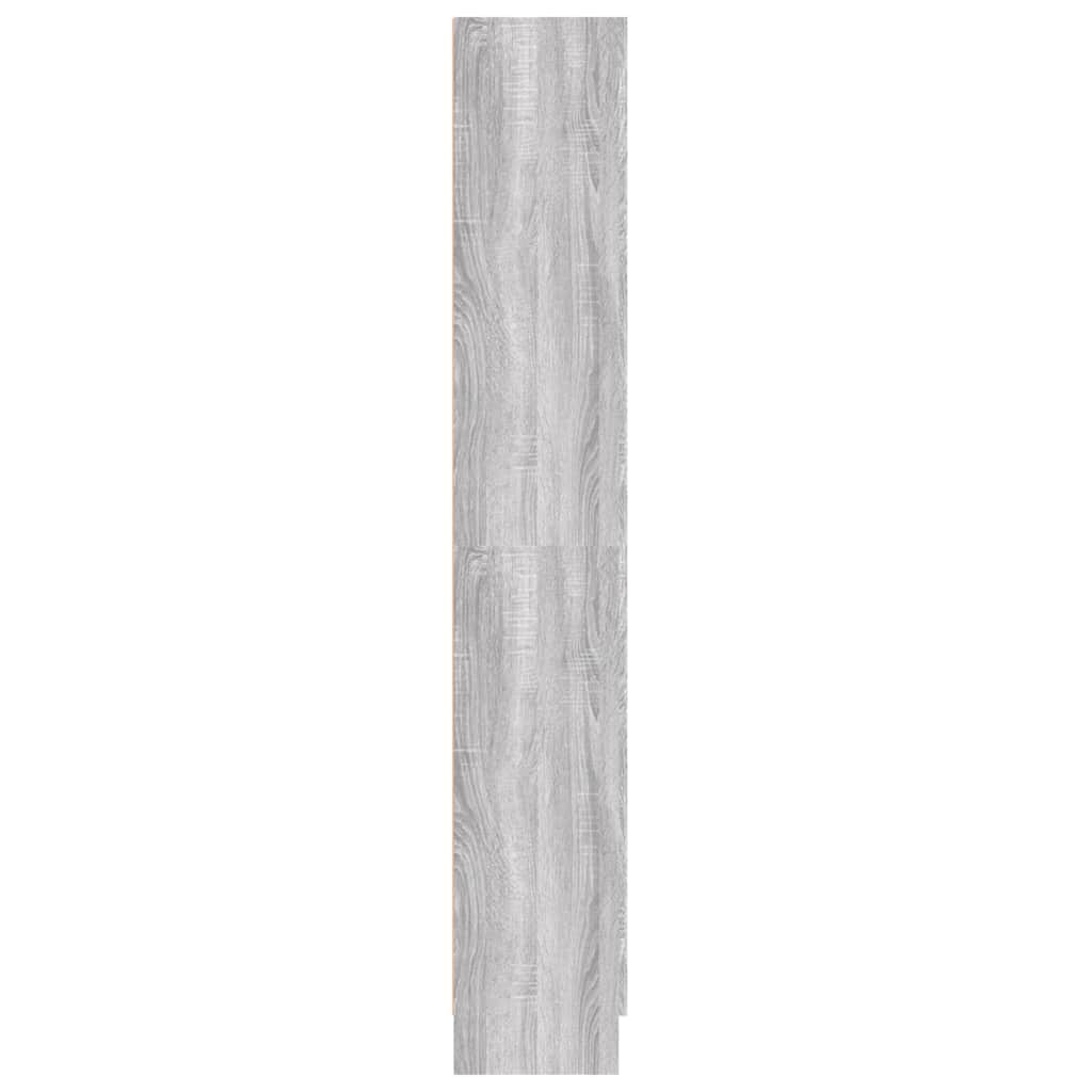 vidaXL Badezimmerschrank Grau Sonoma 82,5x30,5x185,5 cm Holzwerkstoff