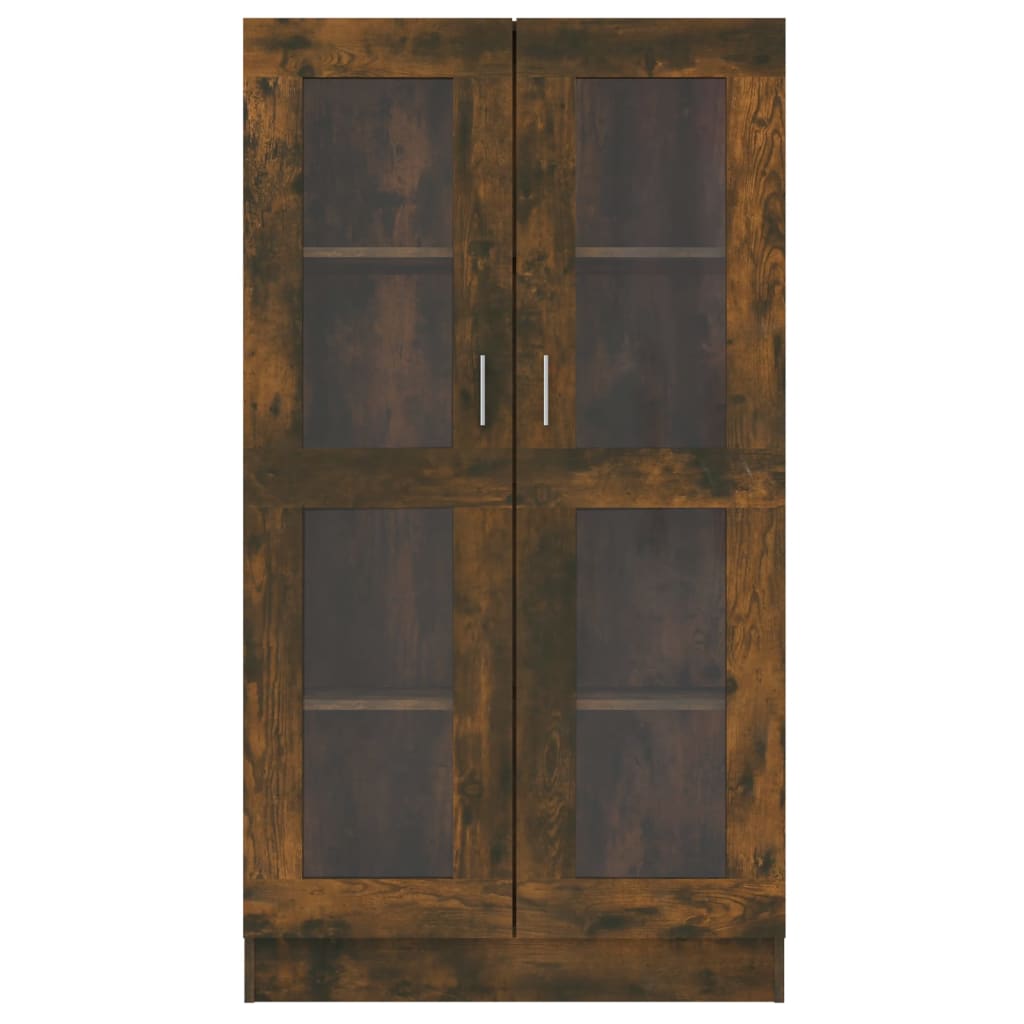 vidaXL Vitrine chêne fumé 82,5x30,5x150 cm Bois d'ingénierie