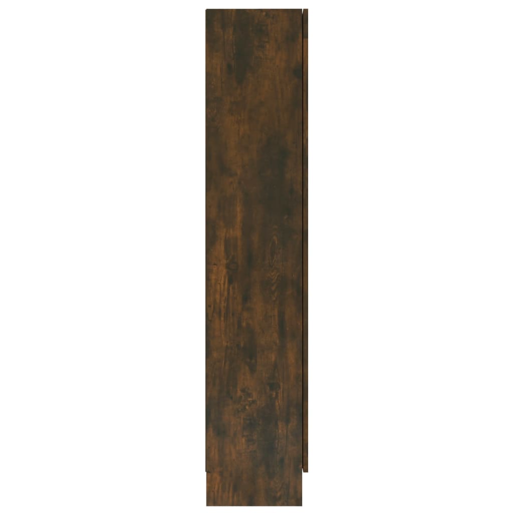vidaXL Vitrine chêne fumé 82,5x30,5x150 cm Bois d'ingénierie