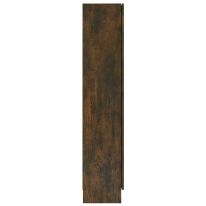 vidaXL Vitrine chêne fumé 82,5x30,5x150 cm Bois d'ingénierie