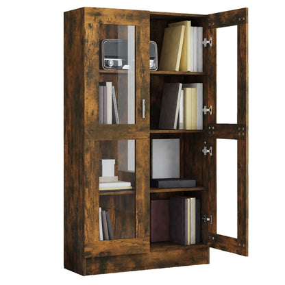 vidaXL Vitrine chêne fumé 82,5x30,5x150 cm Bois d'ingénierie