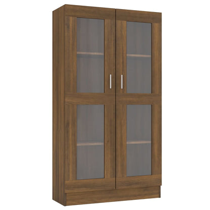 vidaXL Vitrine chêne marron 82,5x30,5x150 cm Aggloméré
