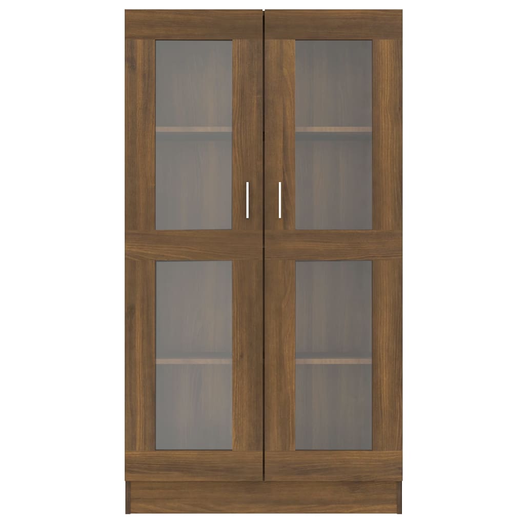 vidaXL Vitrine chêne marron 82,5x30,5x150 cm Aggloméré