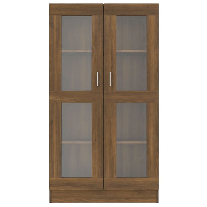 vidaXL Vitrine chêne marron 82,5x30,5x150 cm Aggloméré