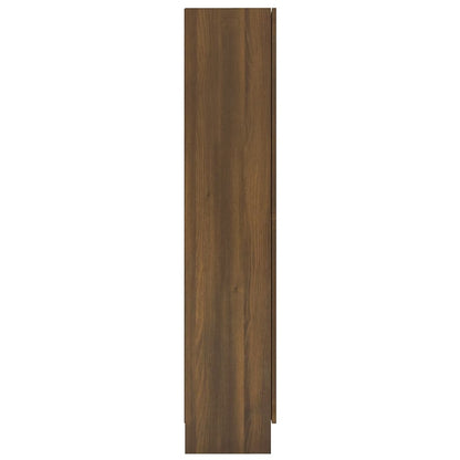 vidaXL Vitrine chêne marron 82,5x30,5x150 cm Aggloméré