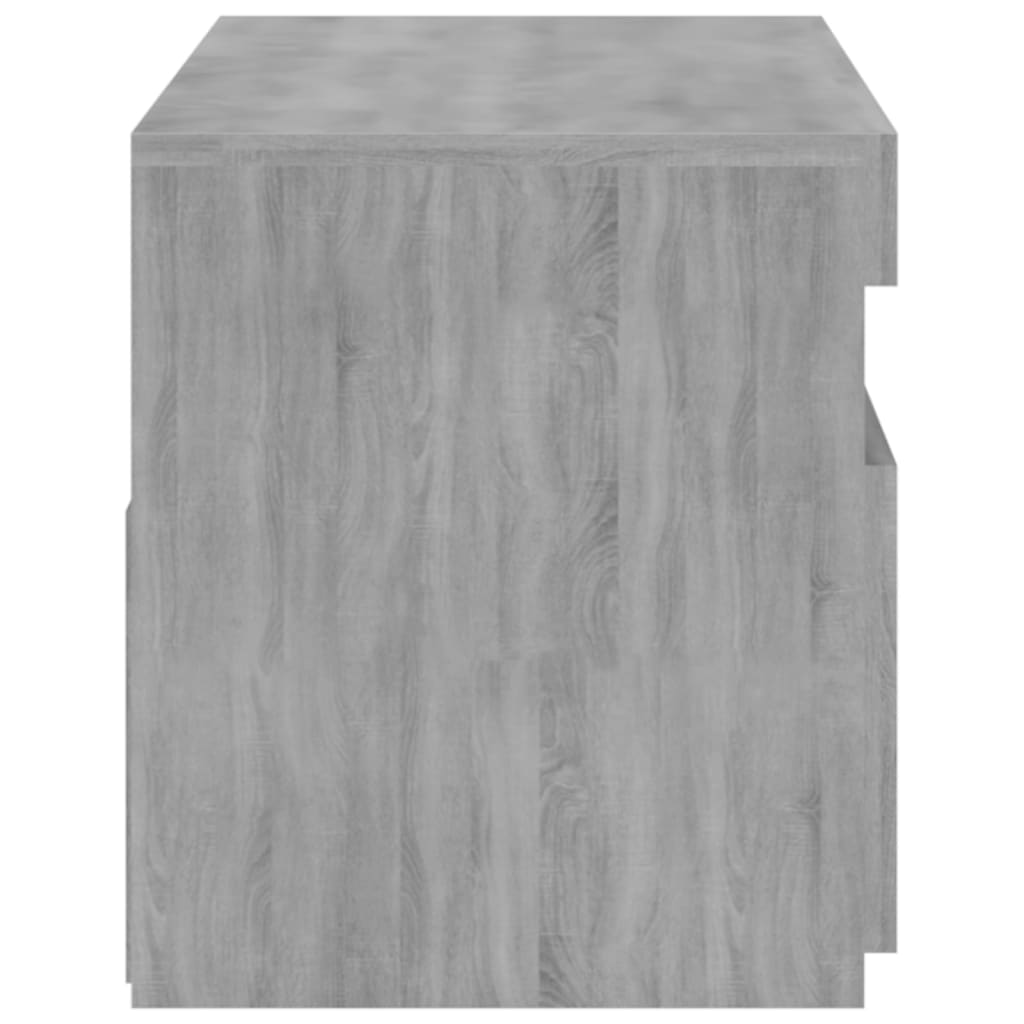 Meuble TV vidaXL avec lumières LED Gris Sonoma 75x35x40 cm