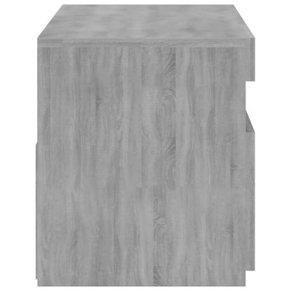 Meuble TV vidaXL avec lumières LED Gris Sonoma 75x35x40 cm