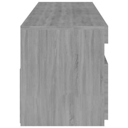 Meuble TV vidaXL avec lumières LED 2 pcs Gris Sonoma 75x35x40 cm