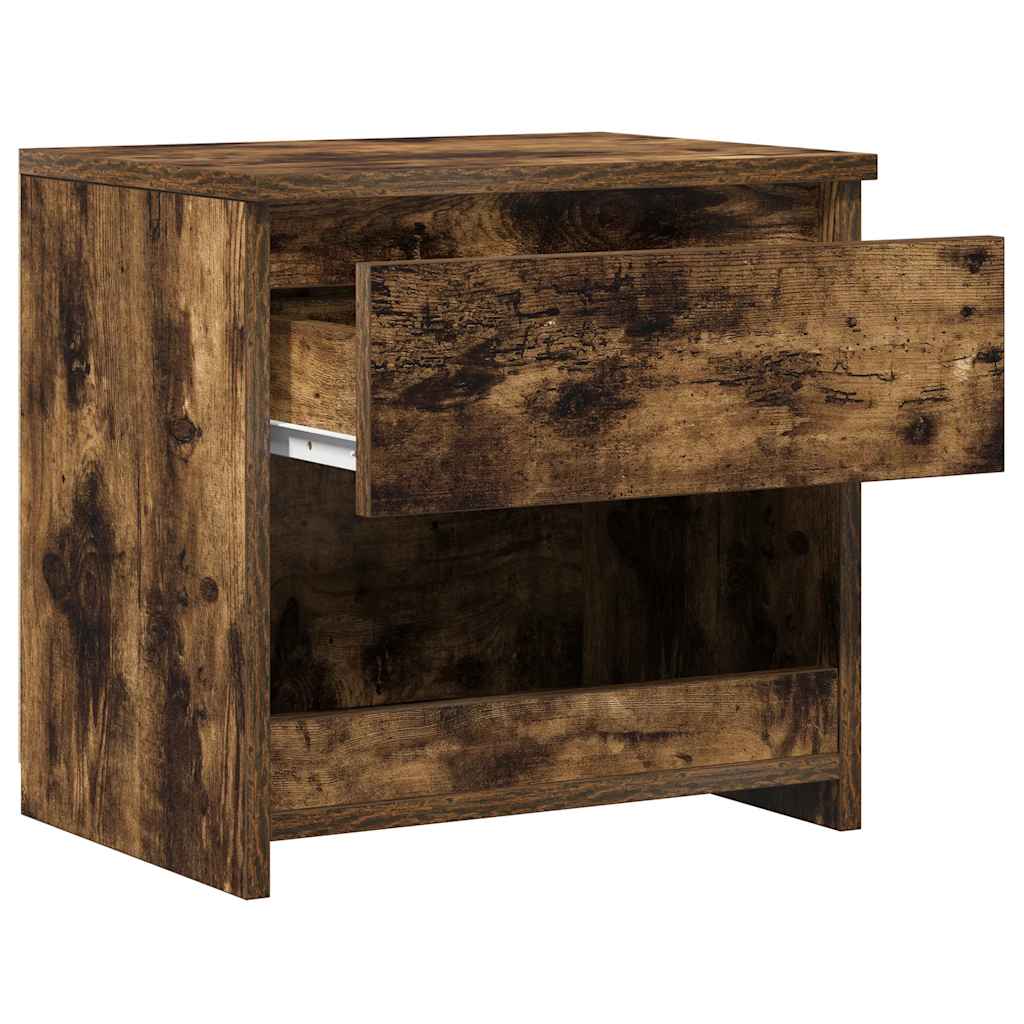 vidaXL Nachttisch Räuchereiche 40x30x39 cm Holzwerkstoff