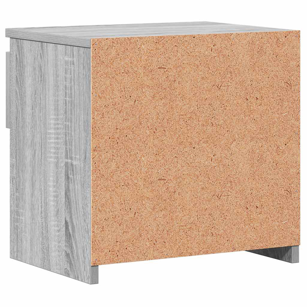 vidaXL Nachttische 2 Stk. Grau Sonoma 40x30x39 cm Holzwerkstoff