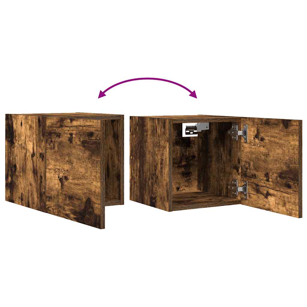 vidaXL TV-Wandschrank Räuchereiche 30,5x30x30 cm