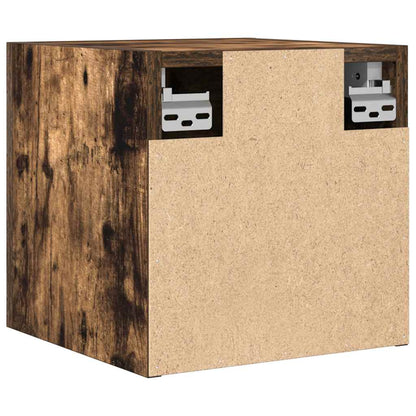 vidaXL Meubles TV muraux 2 pcs Chêne fumé 30,5x30x30 cm