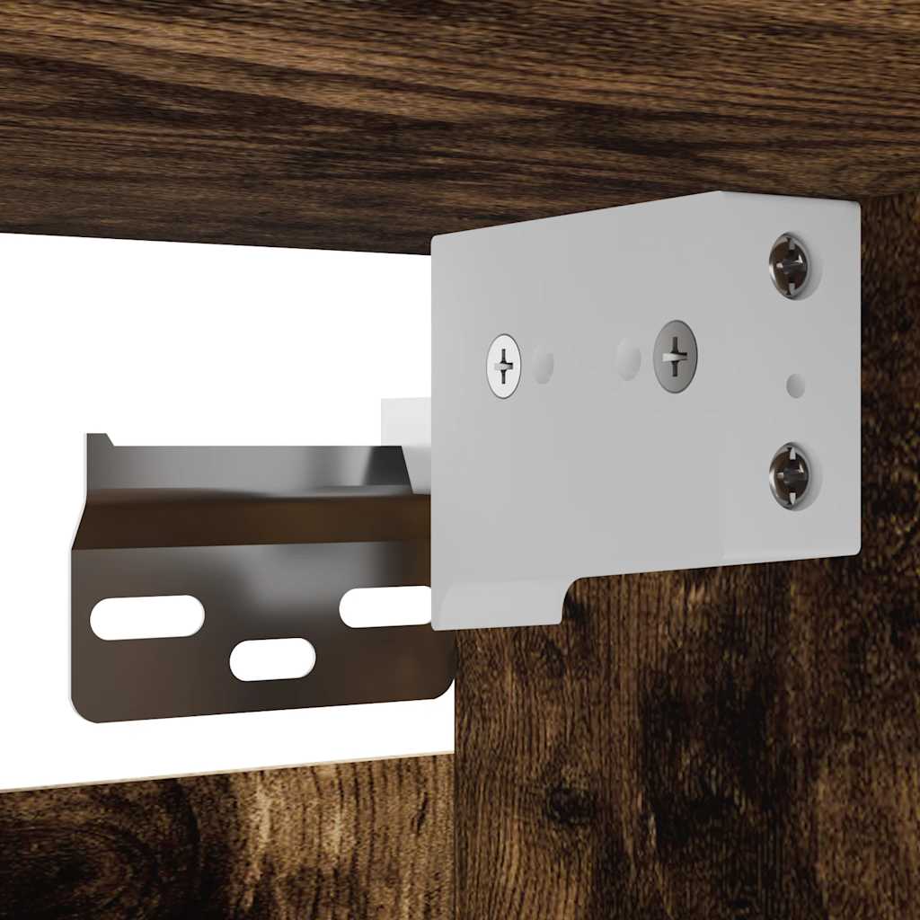 vidaXL Meubles TV muraux 2 pcs Chêne fumé 30,5x30x30 cm
