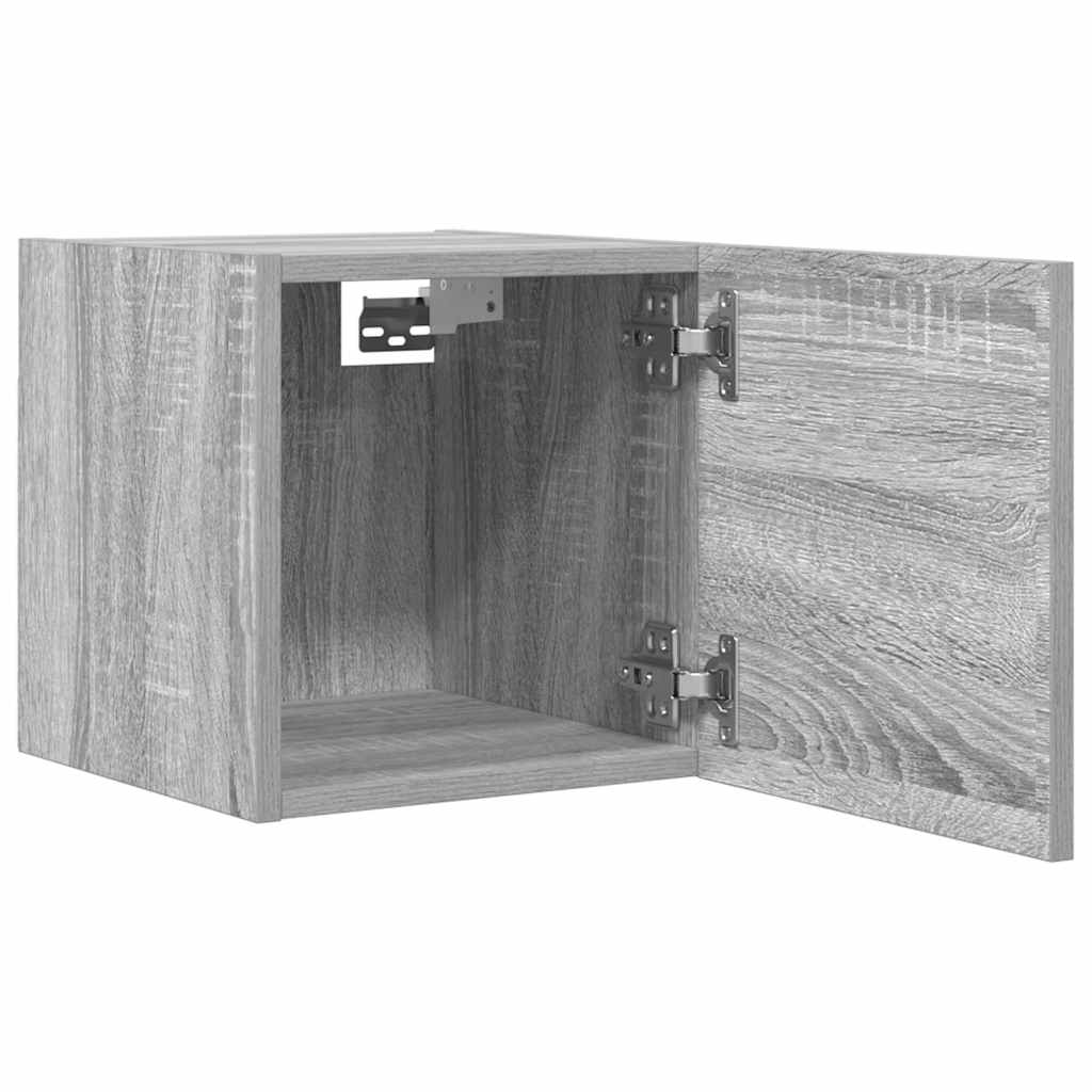 vidaXL TV-Wandschrank Grau Sonoma 30,5x30x30 cm