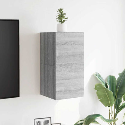 vidaXL TV-Wandschränke 2 Stk. Grau Sonoma 30,5x30x30 cm