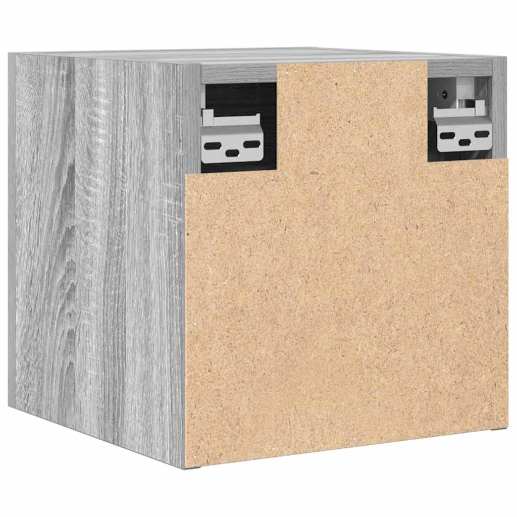 vidaXL TV-Wandschränke 2 Stk. Grau Sonoma 30,5x30x30 cm