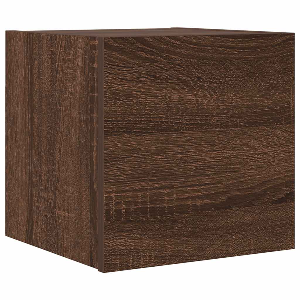 vidaXL TV-Wandschrank Braun Eiche 30,5x30x30 cm