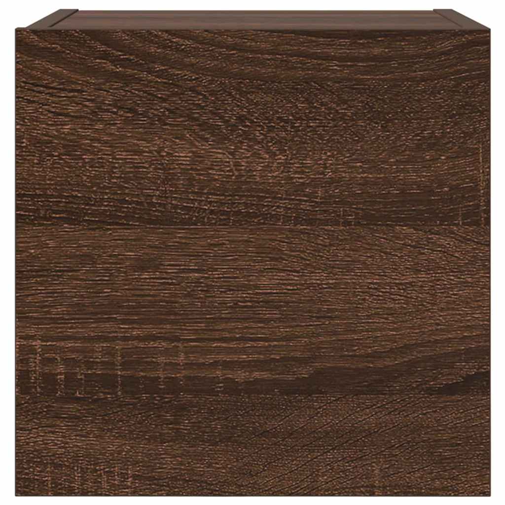 vidaXL TV-Wandschrank Braun Eiche 30,5x30x30 cm