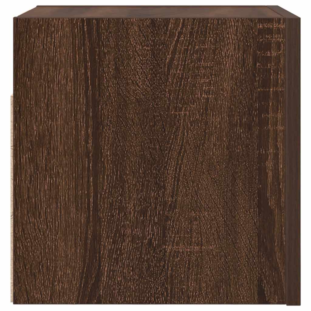 vidaXL TV-Wandschrank Braun Eiche 30,5x30x30 cm