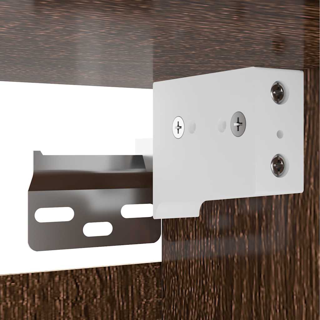 vidaXL TV-Wandschrank Braun Eiche 30,5x30x30 cm