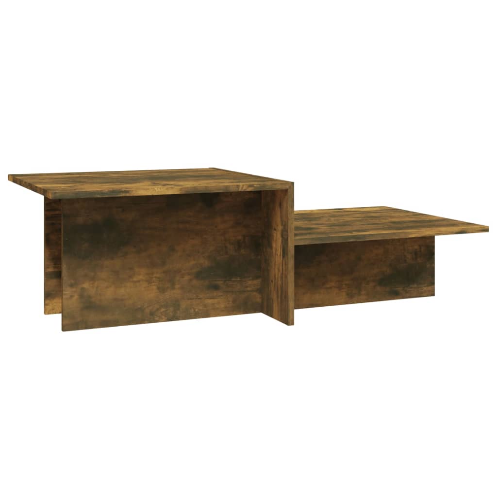vidaXL Couchtisch Räuchereiche 111,5x50x33 cm Holzwerkstoff